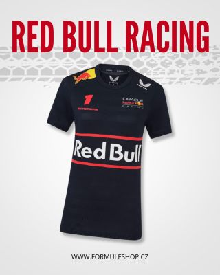 👕 Hrdě na sobě! Dámské tričko Red Bull Racing s číslem 1 Maxe Verstappena je must-have kousek pro všechny fanynky F1....